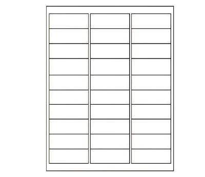 Laser Label Templates: Rectangle, 1